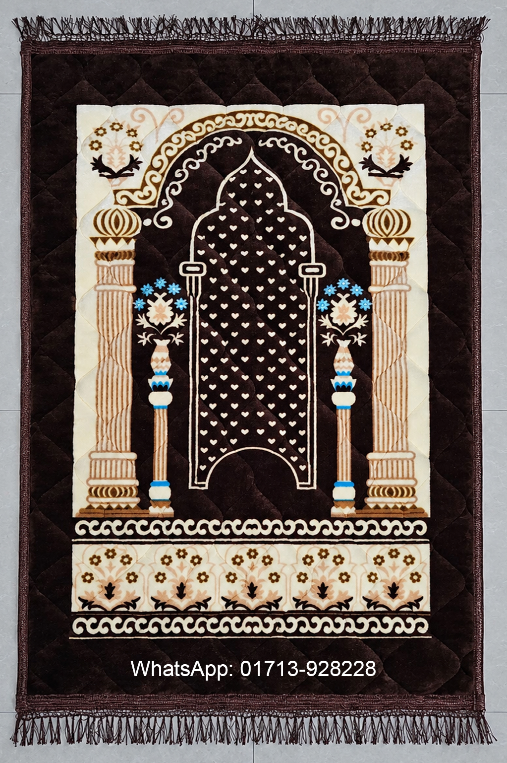 ভেলভেট স্মার্ট সুপারসফ্ট জায়নামাজ (টার্কিস)